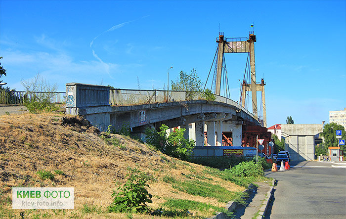 Рыбальский мост в Киеве. Фотографии