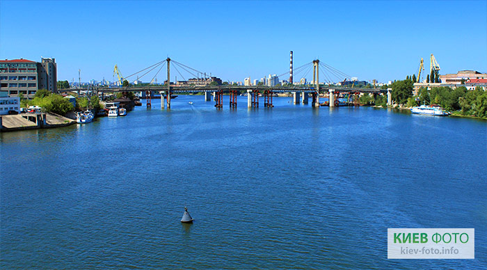 Рыбальский мост в Киеве. Фотографии