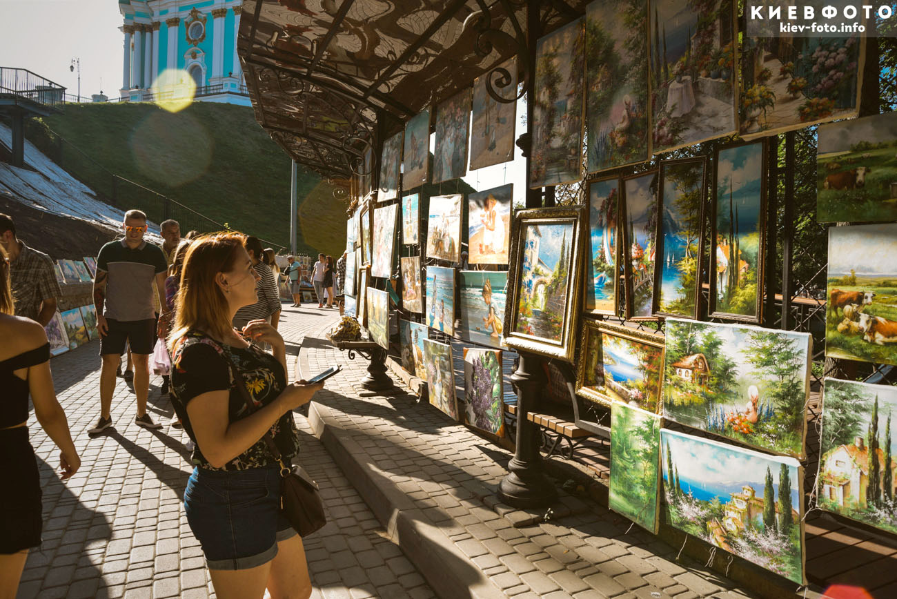 Аллея художников в Киеве